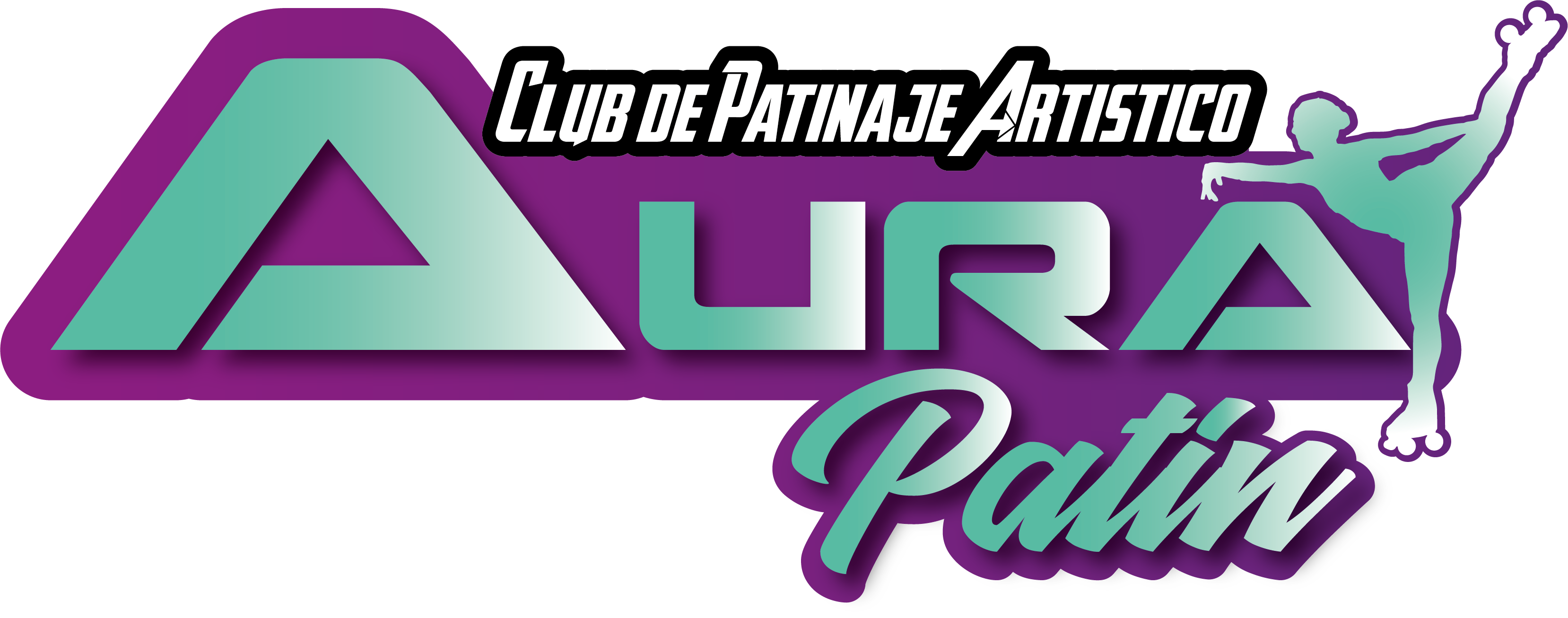 logotipo trazado Aura Patin